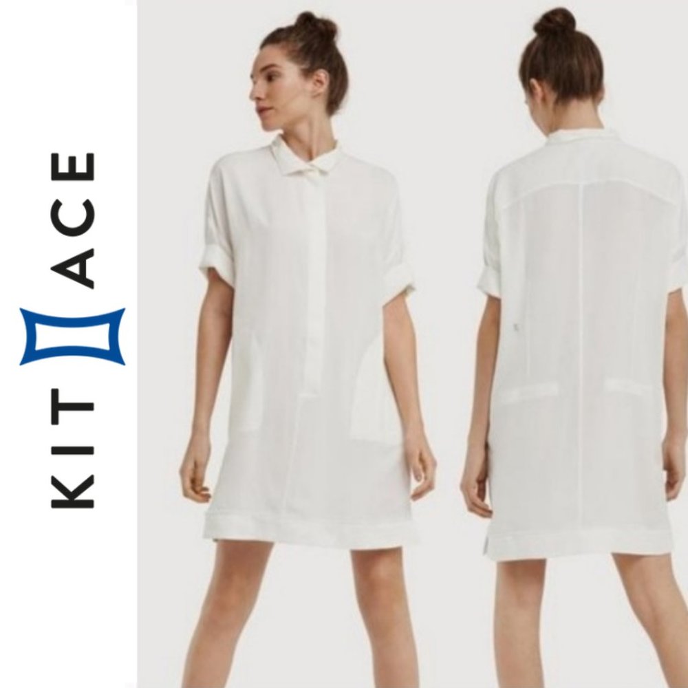 Kit and Ace Silk Tunic | Great Lengths Tunic Blouse Dress Ivory